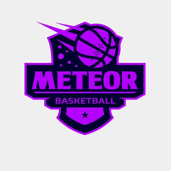 Meteor Basketball logo template Thumbnail
