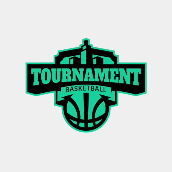 Tournament Basketball logo template Thumbnail