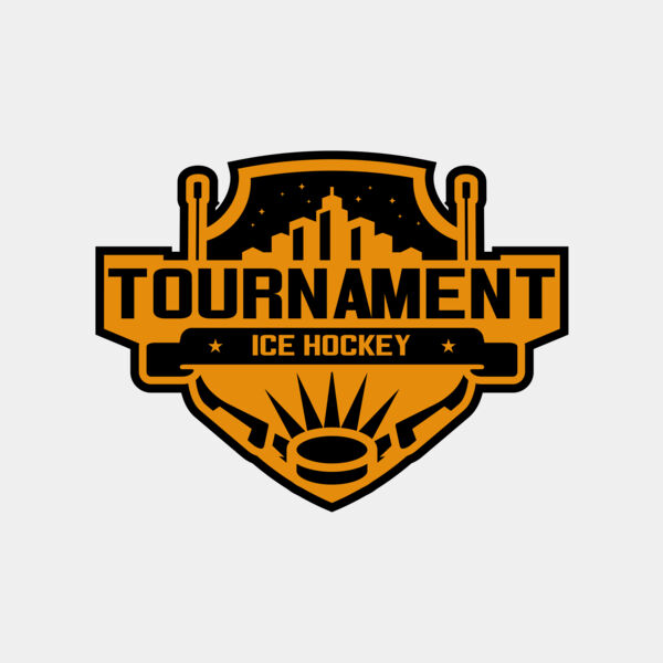 Tournament Ice Hockey logo template 02 Thumbnail