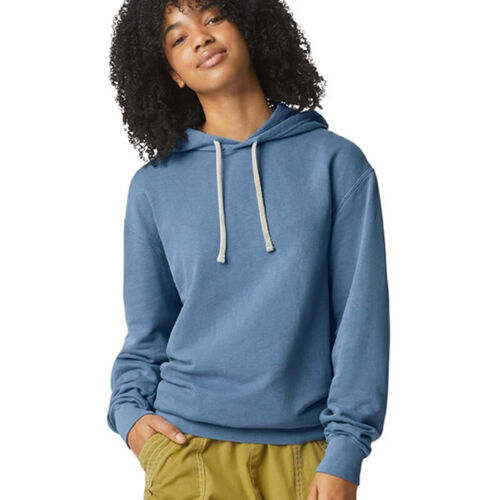 Garment Dyed Lightweight Fleece Hooded Sweatshirt Thumbnail