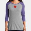 Women's Perfect Tri ® 3/4 Sleeve Raglan Thumbnail