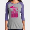 Women's Perfect Tri ® 3/4 Sleeve Raglan Thumbnail